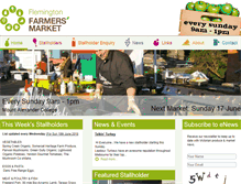 Tablet Screenshot of flemingtonfarmersmarket.com.au